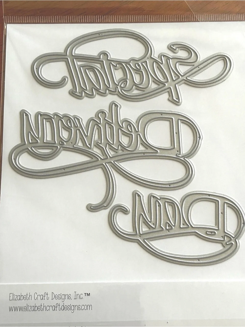 NWWT Elizabeth Craft Designs Special Delivery Day Steel Cutting Die 1559